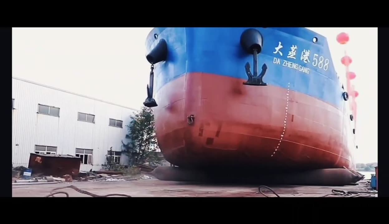船舶氣囊工藝顯威力，大蒸港兩船同日順利吉水